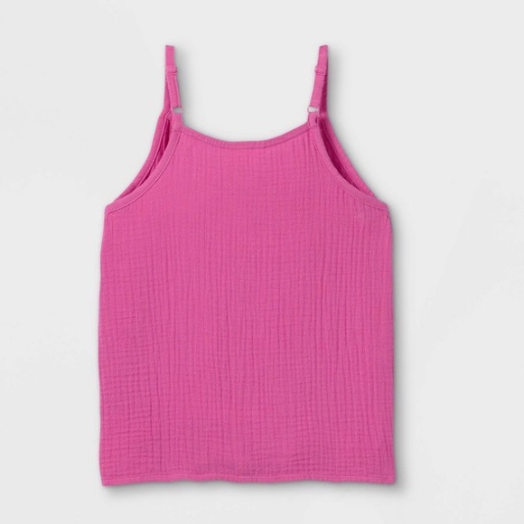 Bubble pink cotton tank top - Picture 2 of 10